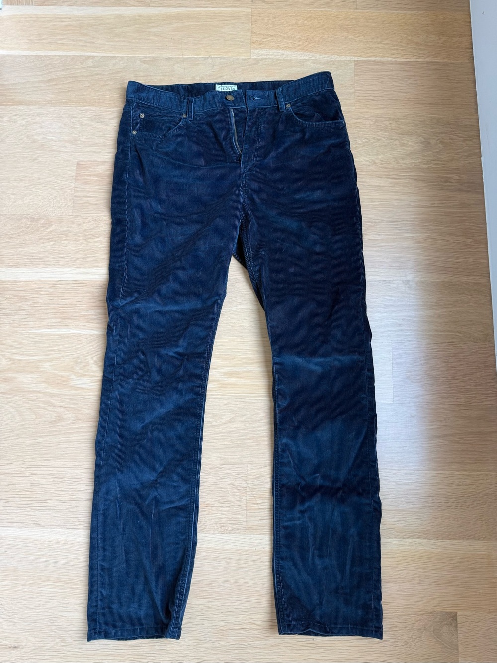Tecovas Men's Navy Straight Corduroy Jeans
